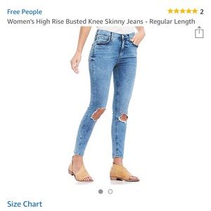 Brand new never worn free people jeans